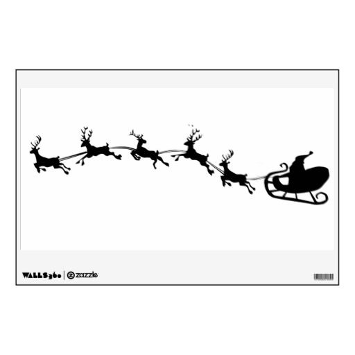 Detail Santa And Reindeer Silhouette Png Nomer 50