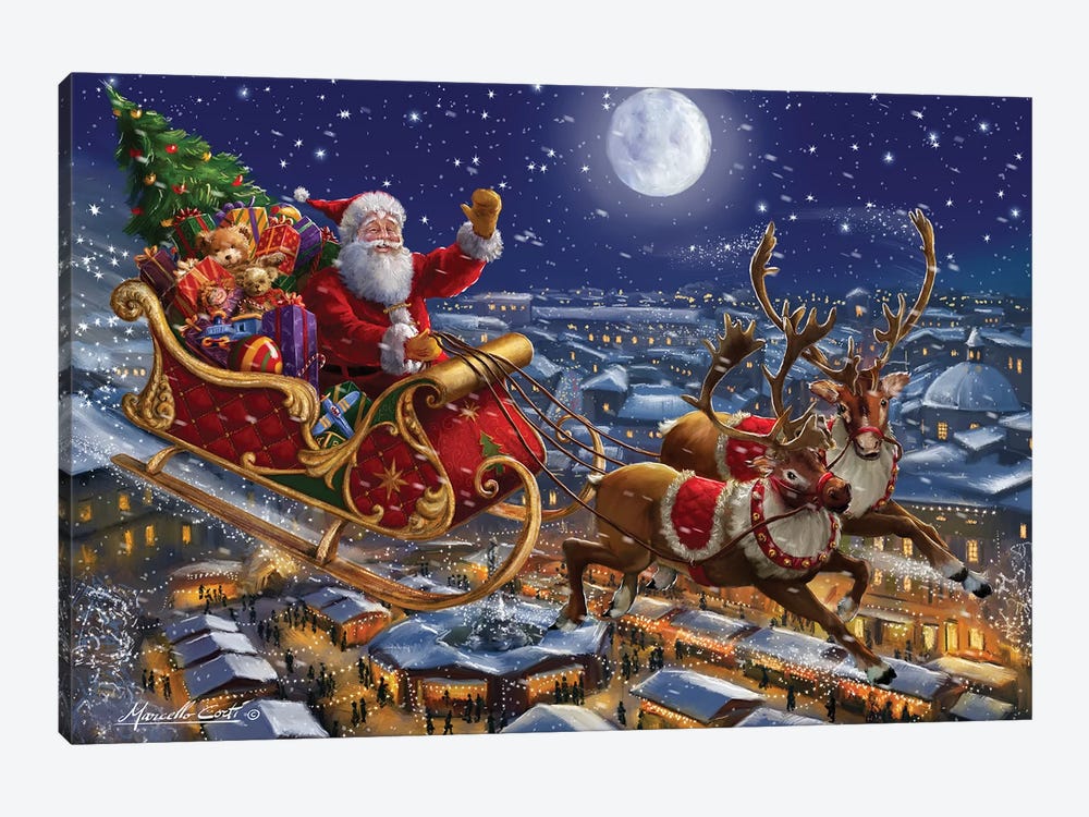 Detail Santa And Sleigh Pictures Nomer 5