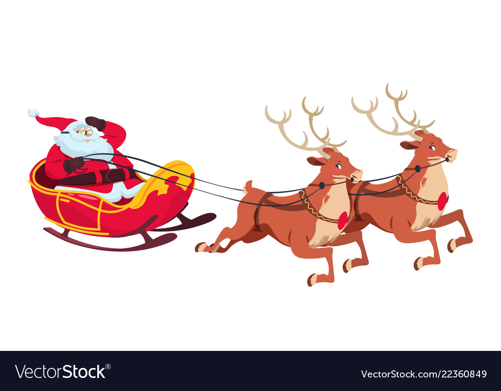 Detail Santa And Sleigh Pictures Nomer 8