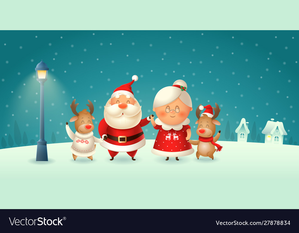Detail Santa Claus And Reindeer Images Nomer 11