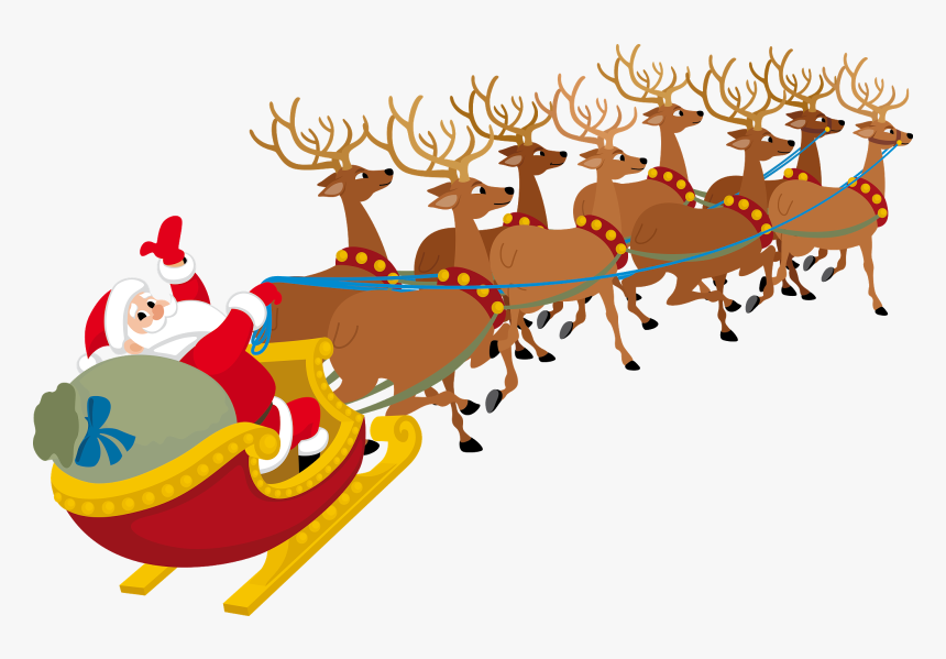 Detail Santa Claus And Reindeer Images Nomer 39