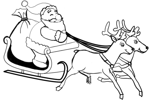 Detail Santa Claus And Reindeer Images Nomer 51