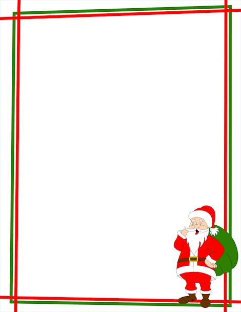 Detail Santa Claus Border Design Nomer 2