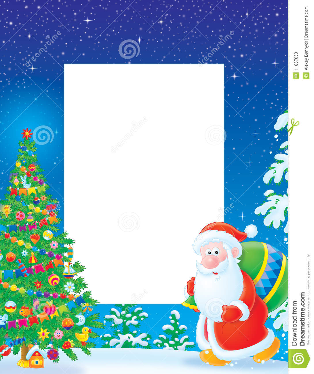 Detail Santa Claus Border Design Nomer 16