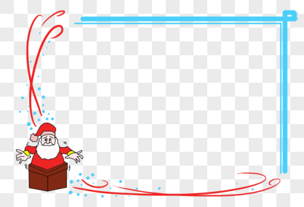 Detail Santa Claus Border Design Nomer 22