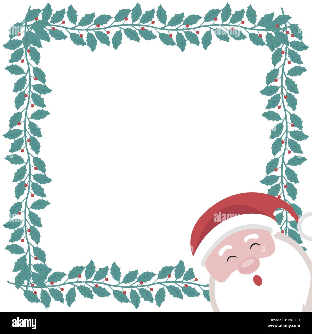 Detail Santa Claus Border Design Nomer 35