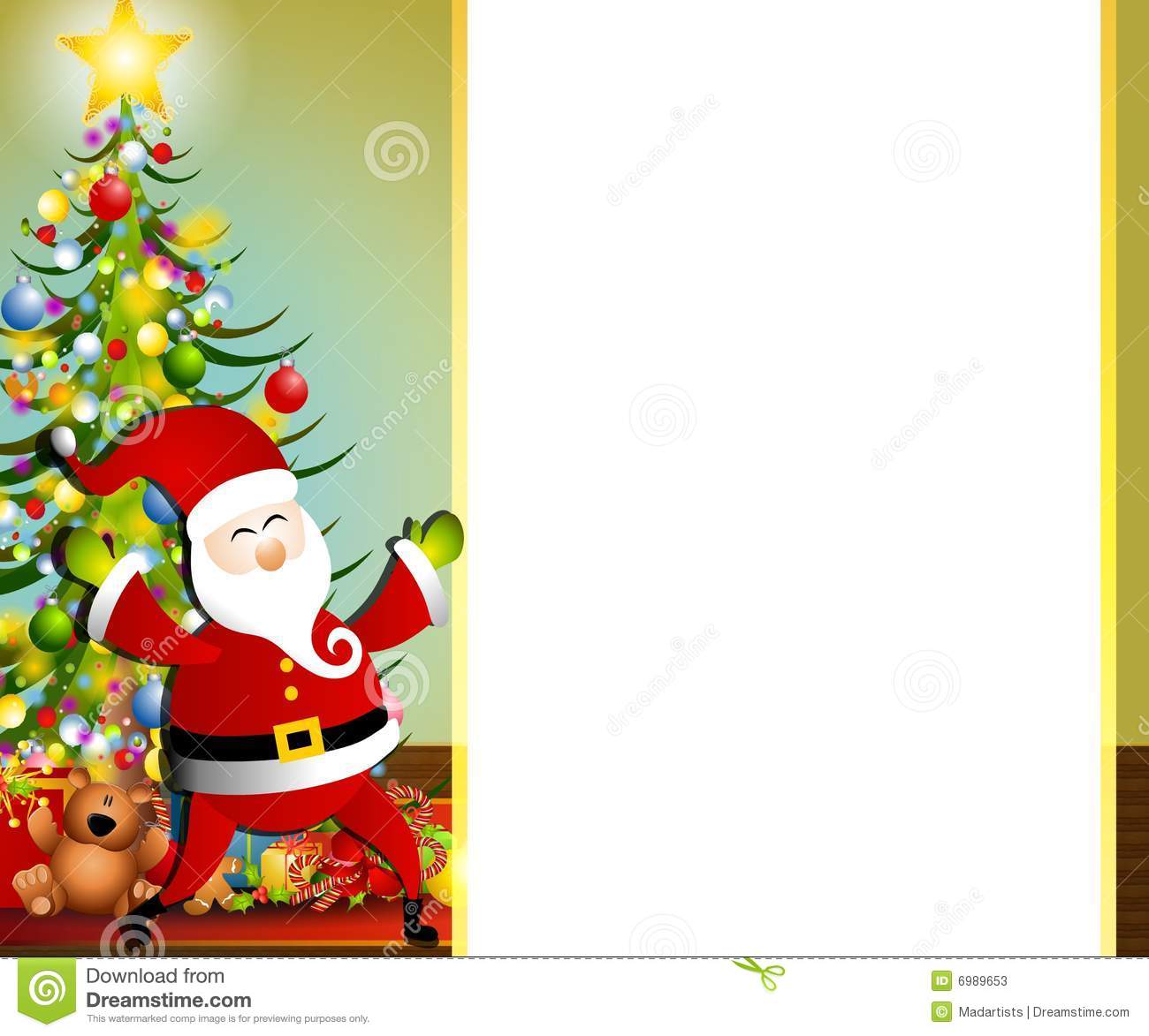 Detail Santa Claus Border Design Nomer 5