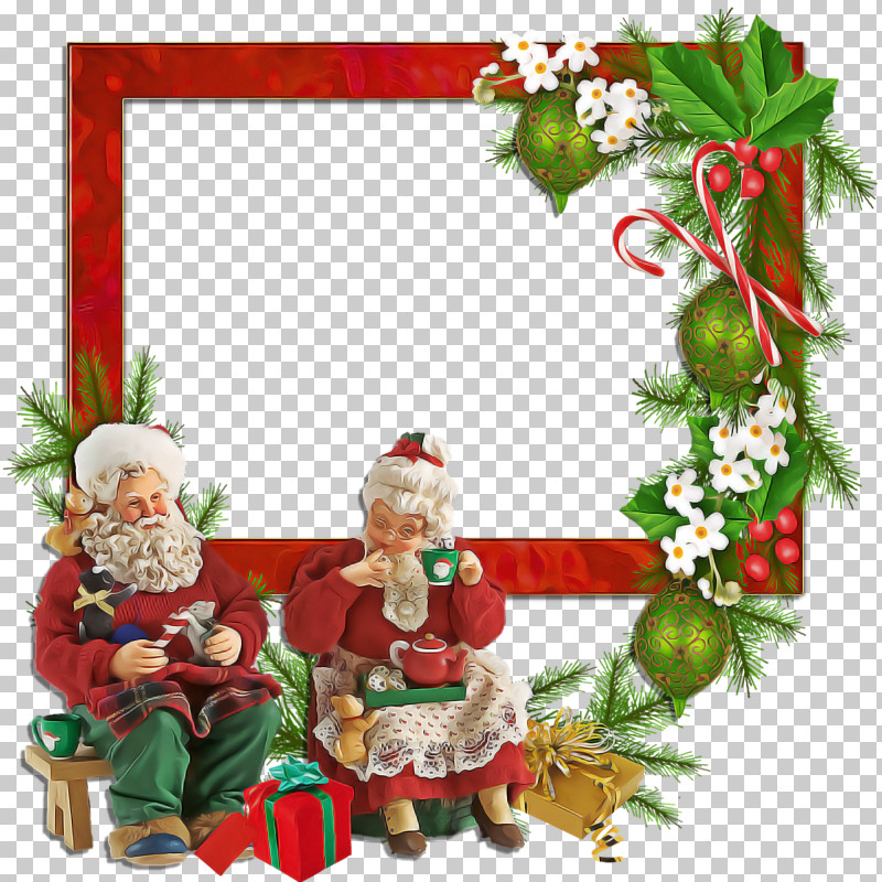 Detail Santa Claus Border Design Nomer 52