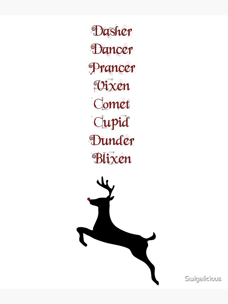 Detail Santa Claus Deer Names Nomer 5