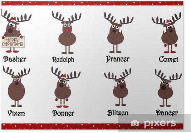 Detail Santa Claus Deer Names Nomer 9
