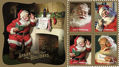 Detail Santa Claus Postage Stamps Nomer 43