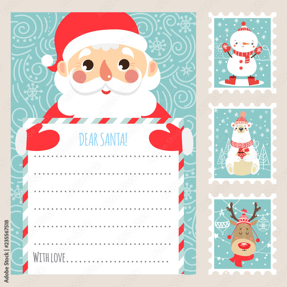 Detail Santa Claus Postage Stamps Nomer 55