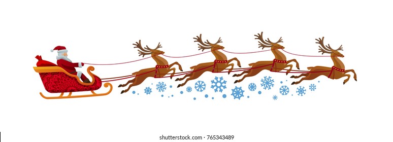 Detail Santa Claus Reindeer Picture Nomer 6