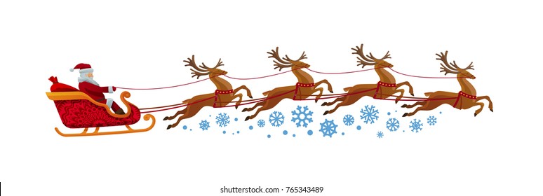 Detail Santa Claus Reindeer Pictures Nomer 17