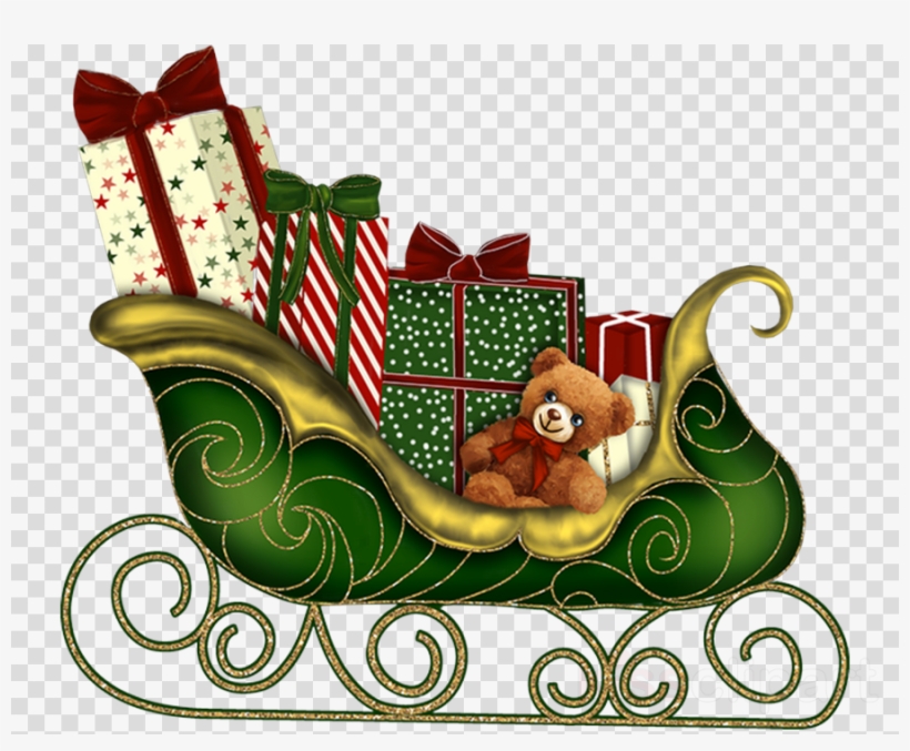 Detail Santa Claus Sleigh Clipart Nomer 35