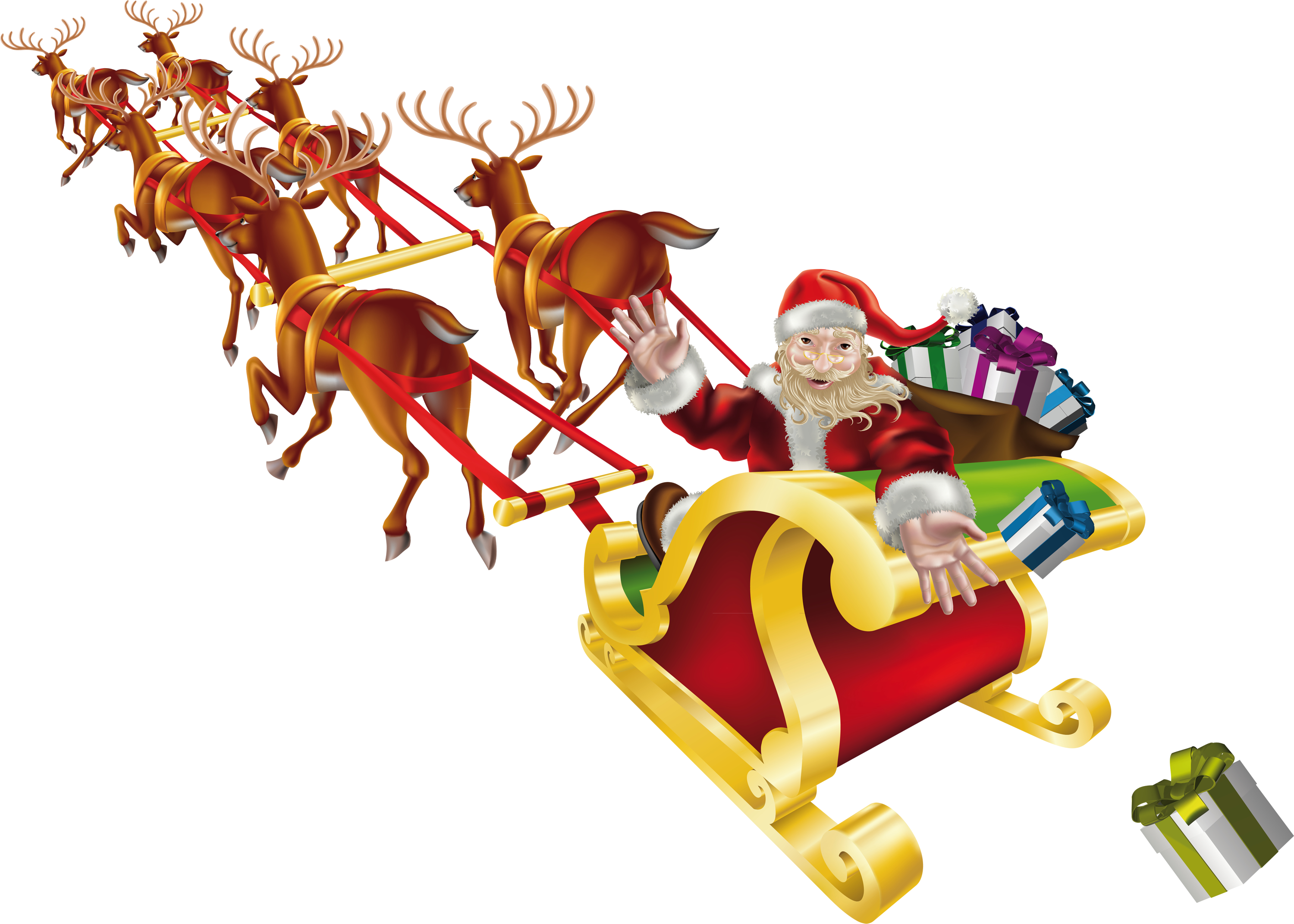 Detail Santa Claus Sleigh Png Nomer 19