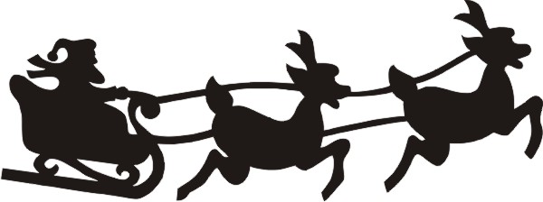 Detail Santa Claus Sleigh Silhouette Nomer 27