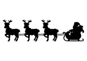 Detail Santa Claus Sleigh Silhouette Nomer 34