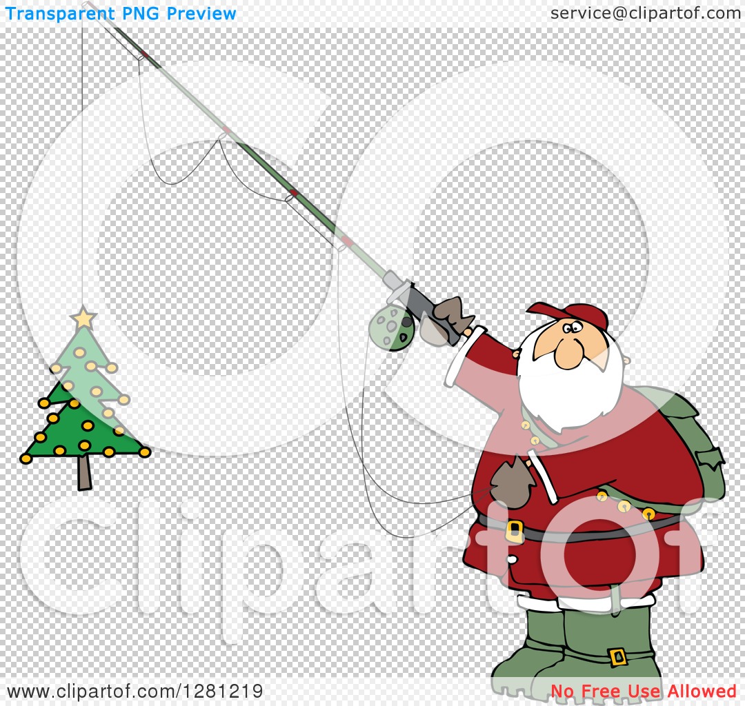 Detail Santa Fishing Clipart Nomer 13
