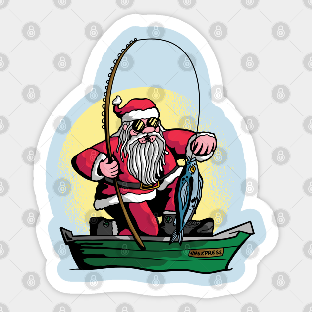 Detail Santa Fishing Clipart Nomer 22