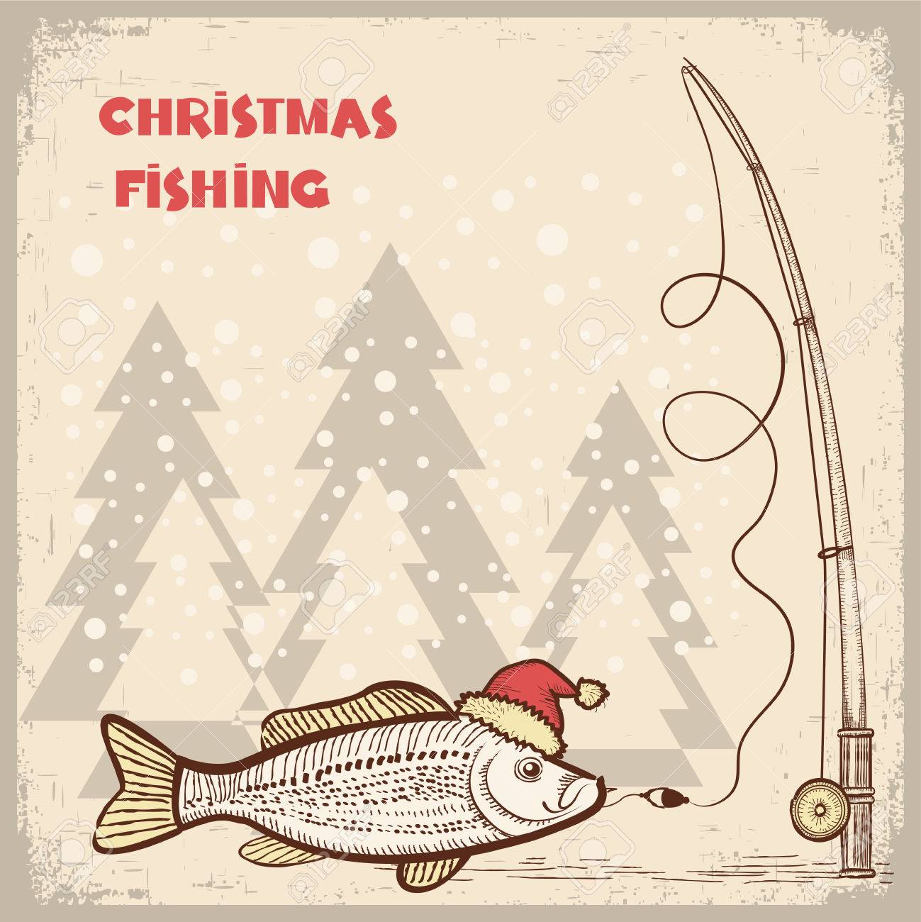 Detail Santa Fishing Clipart Nomer 28