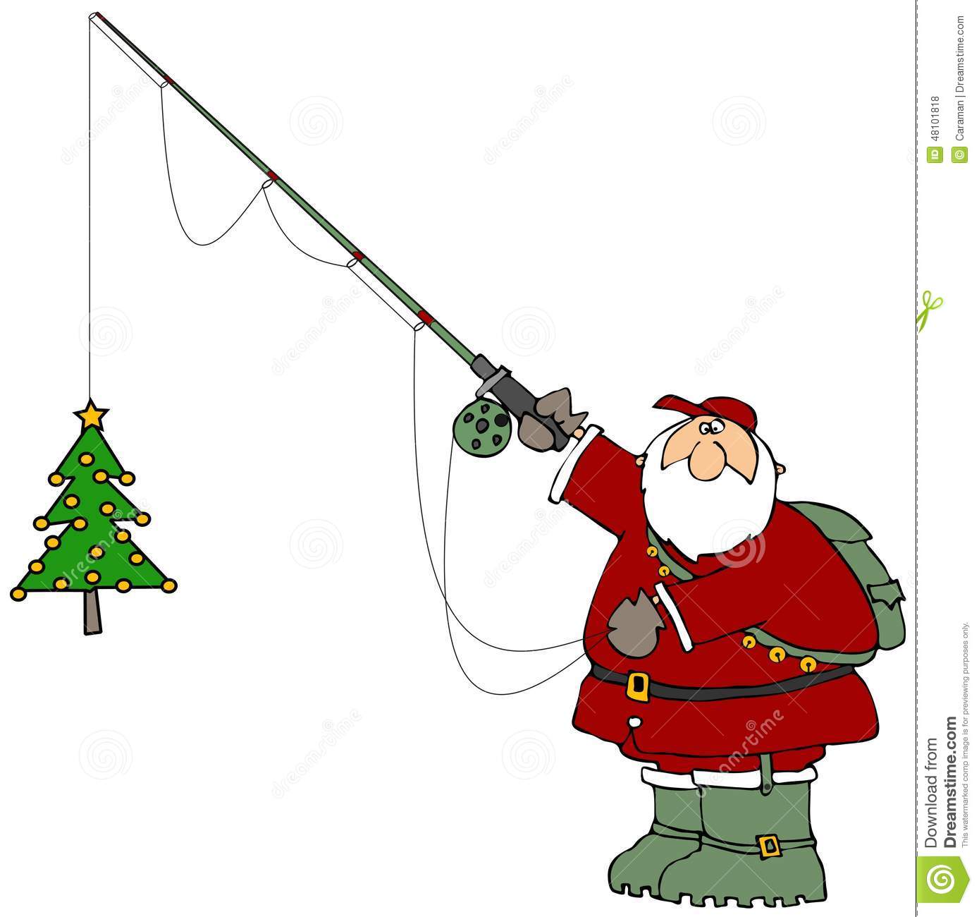 Detail Santa Fishing Clipart Nomer 6
