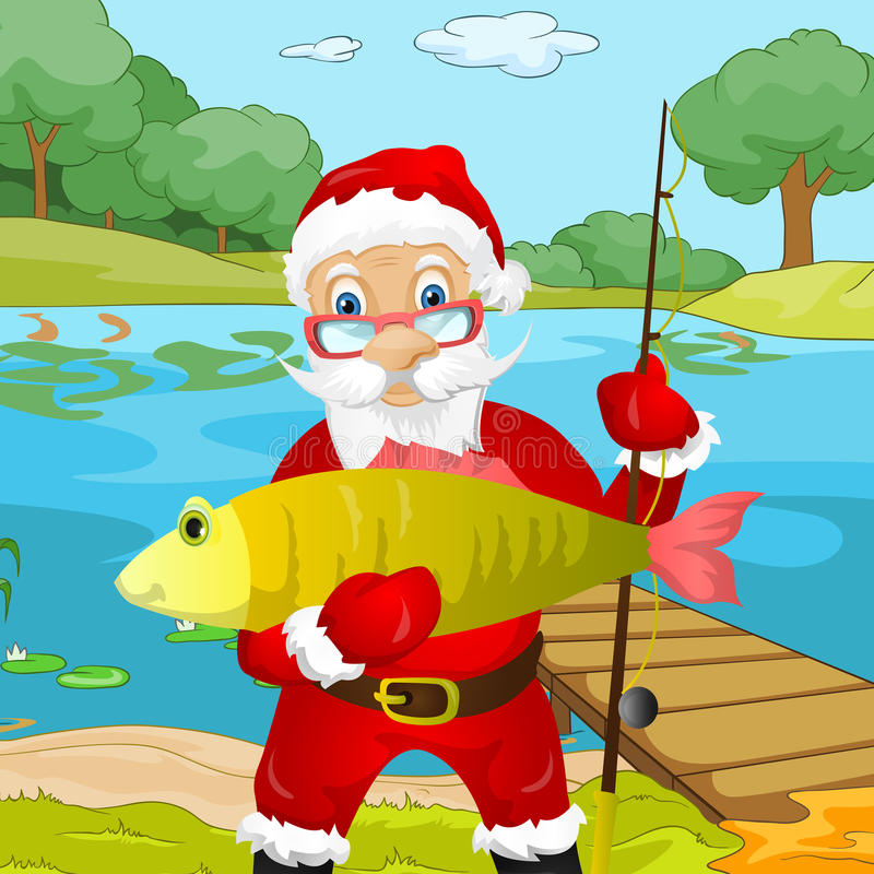 Detail Santa Fishing Clipart Nomer 45