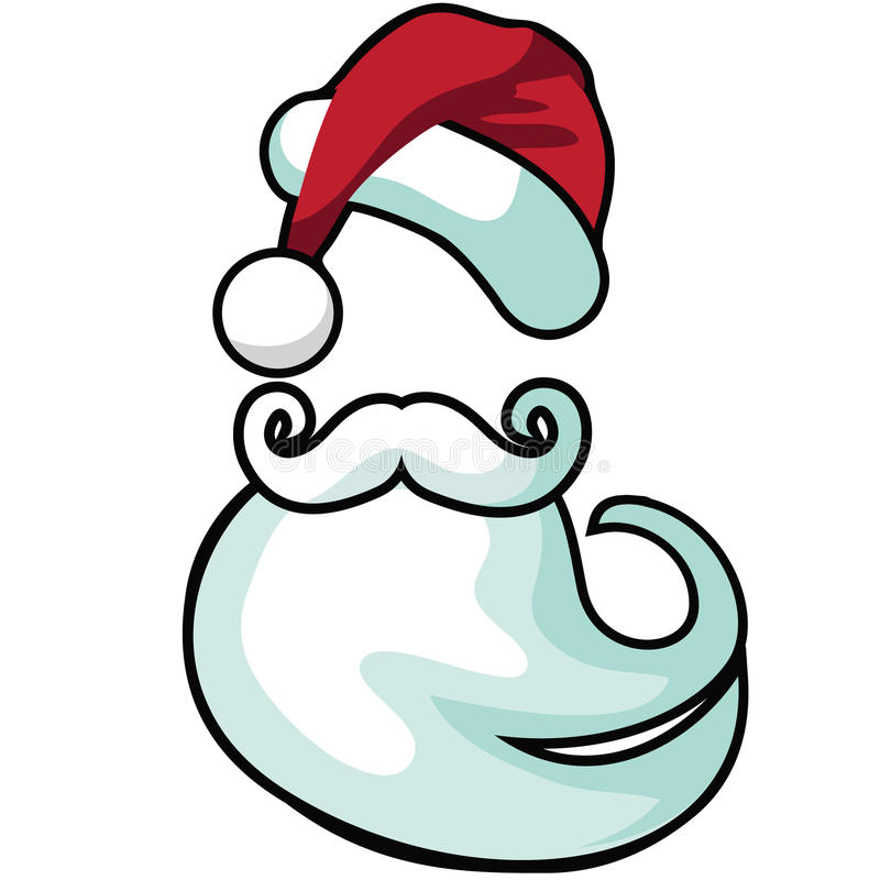 Detail Santa Hat And Beard Clipart Nomer 15