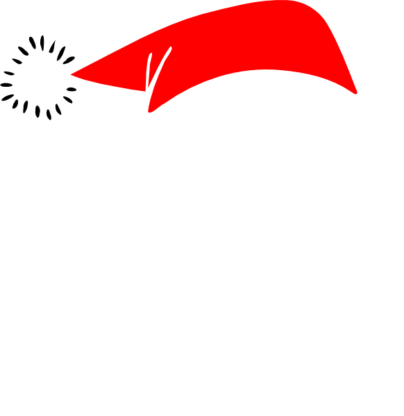 Detail Santa Hat And Beard Clipart Nomer 16