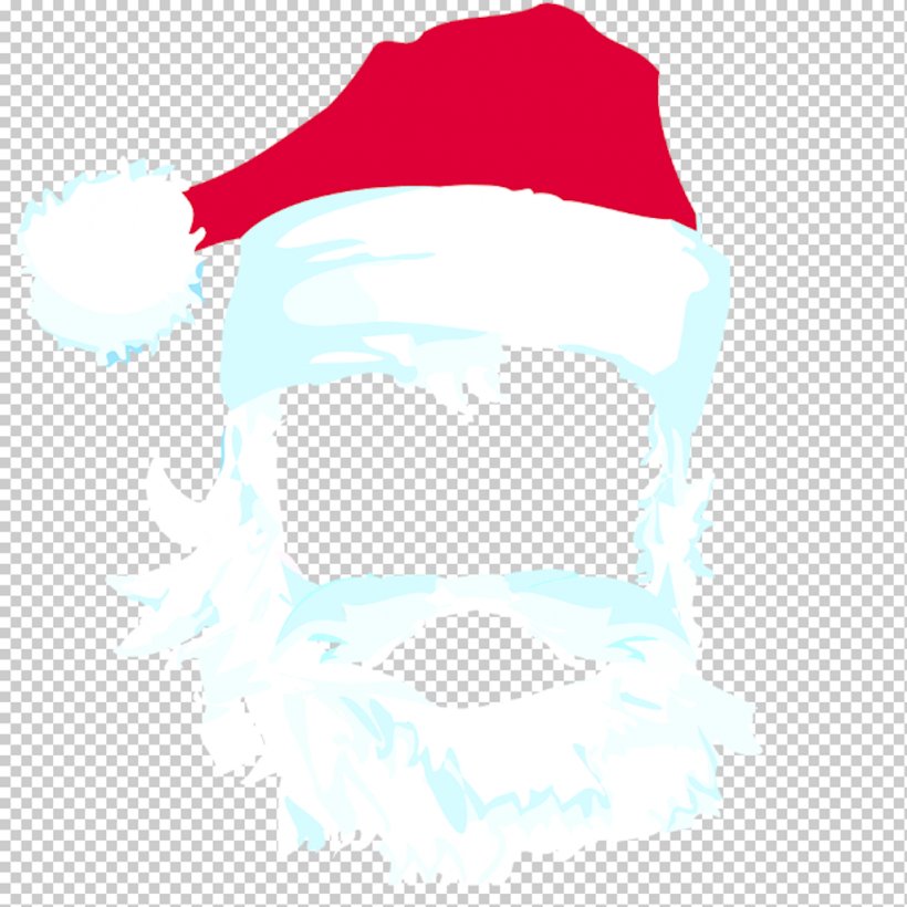 Detail Santa Hat And Beard Clipart Nomer 25