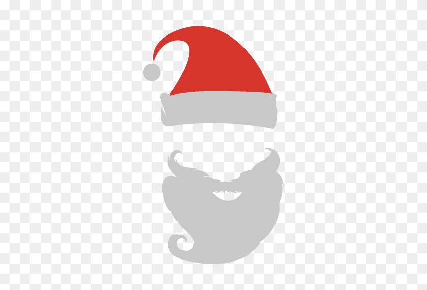 Detail Santa Hat And Beard Clipart Nomer 5