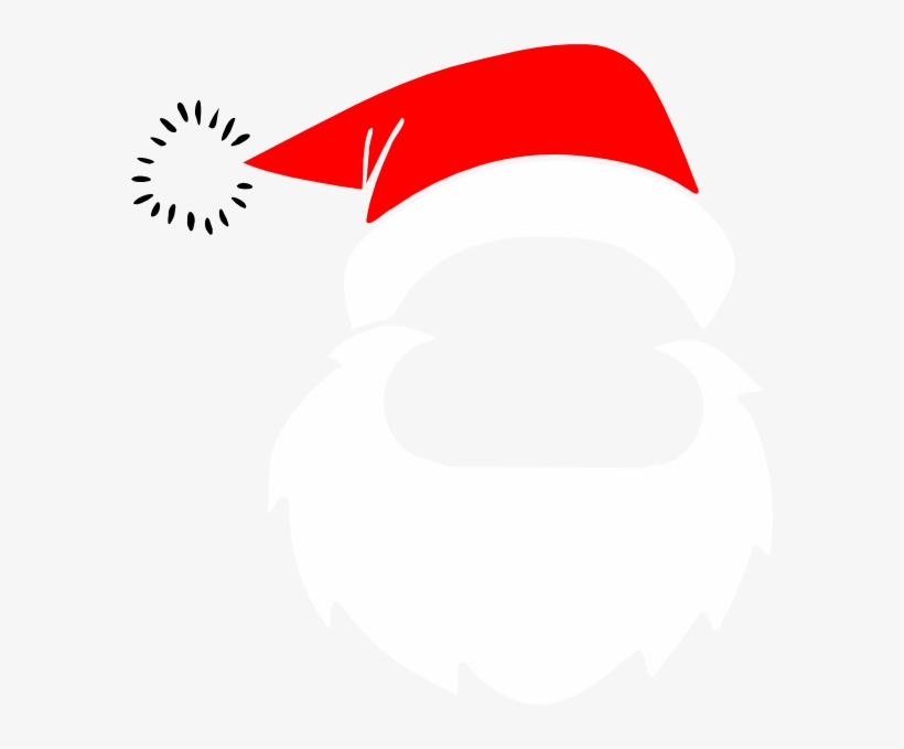 Download Santa Hat And Beard Clipart Nomer 7