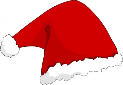 Detail Santa Hat Clipart Nomer 30