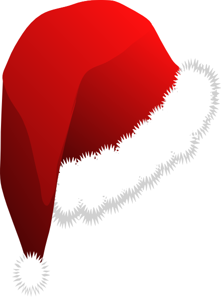 Detail Santa Hat Clipart Nomer 37