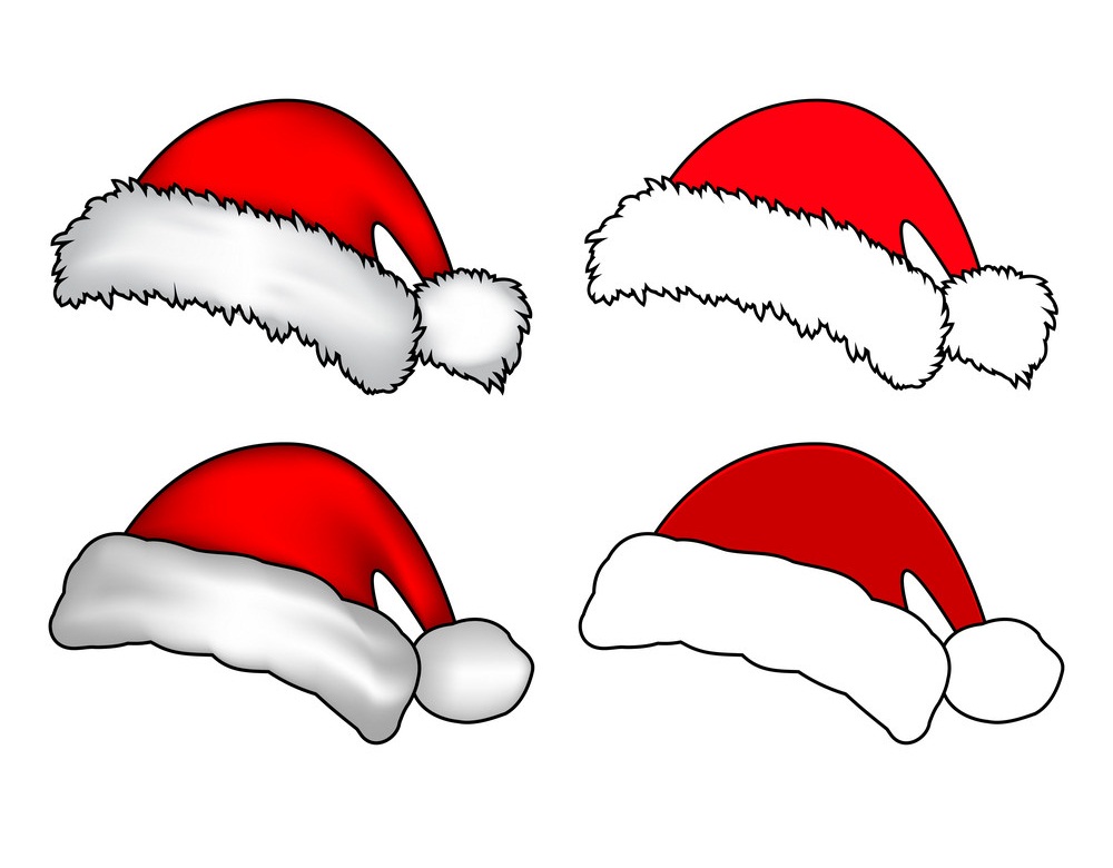 Detail Santa Hat Clipart Nomer 42