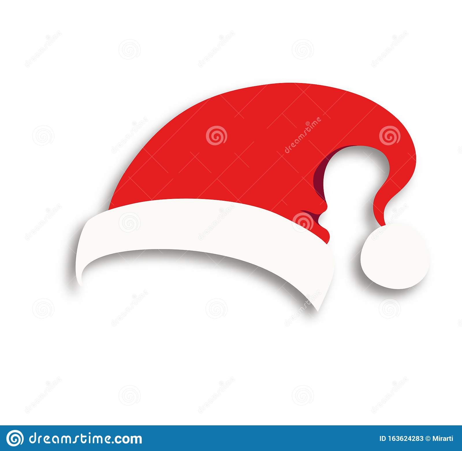 Detail Santa Hat Vector Nomer 15