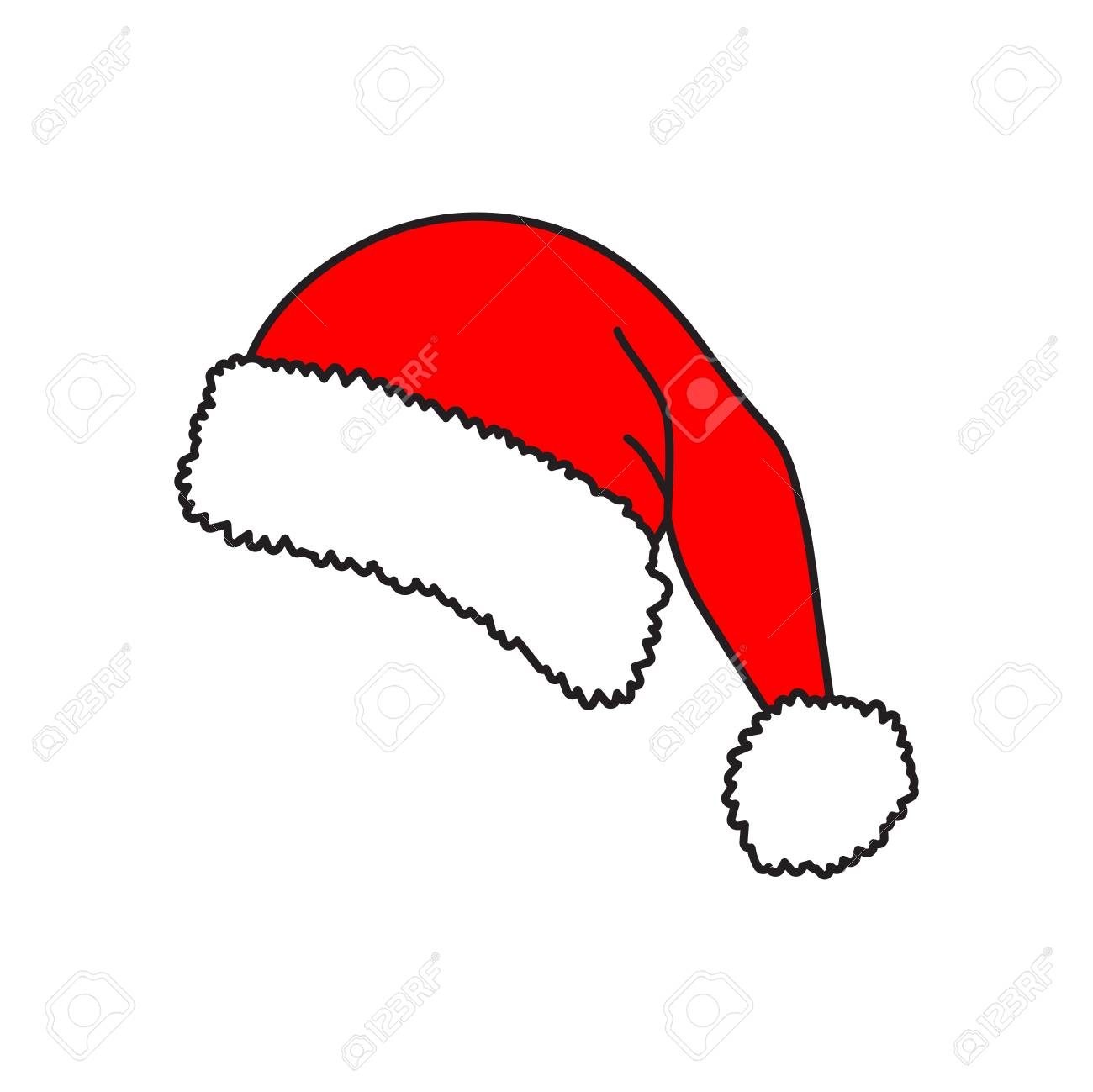 Detail Santa Hat Vector Nomer 22