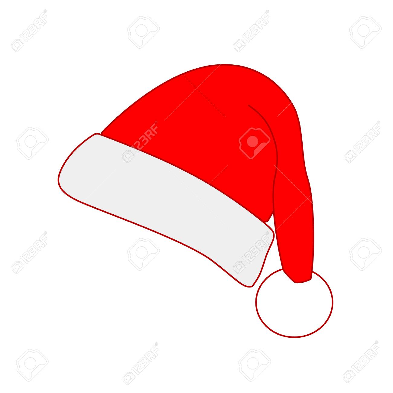 Detail Santa Hat Vector Nomer 35