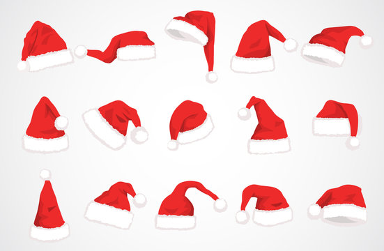 Detail Santa Hat Vector Nomer 58