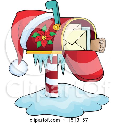 Detail Santa Mailbox Clipart Nomer 23