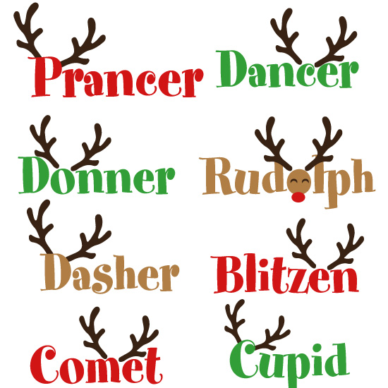 Detail Santa Nine Reindeer Names Nomer 3