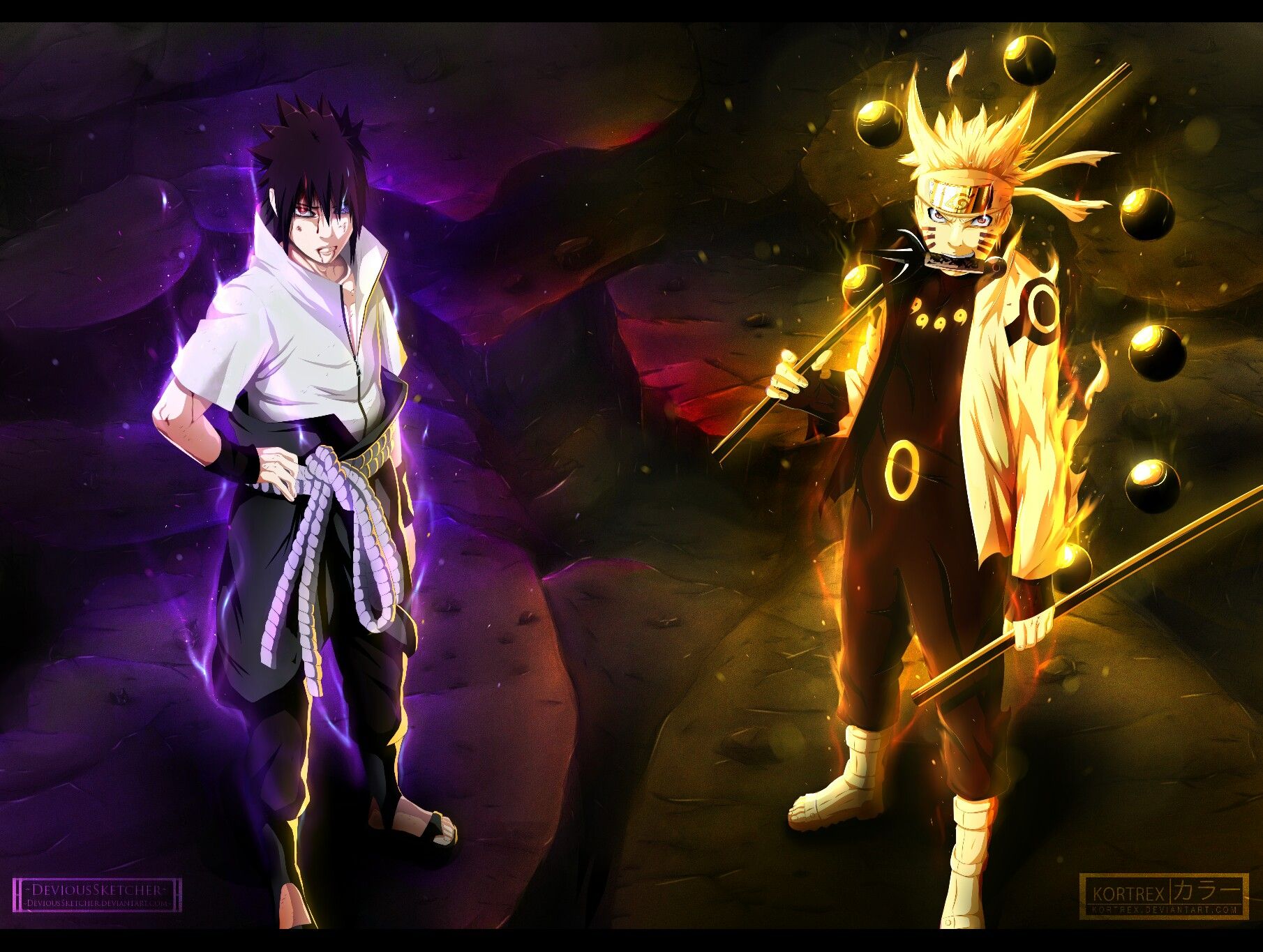 Detail Wallpaper Naruto And Sasuke Nomer 3