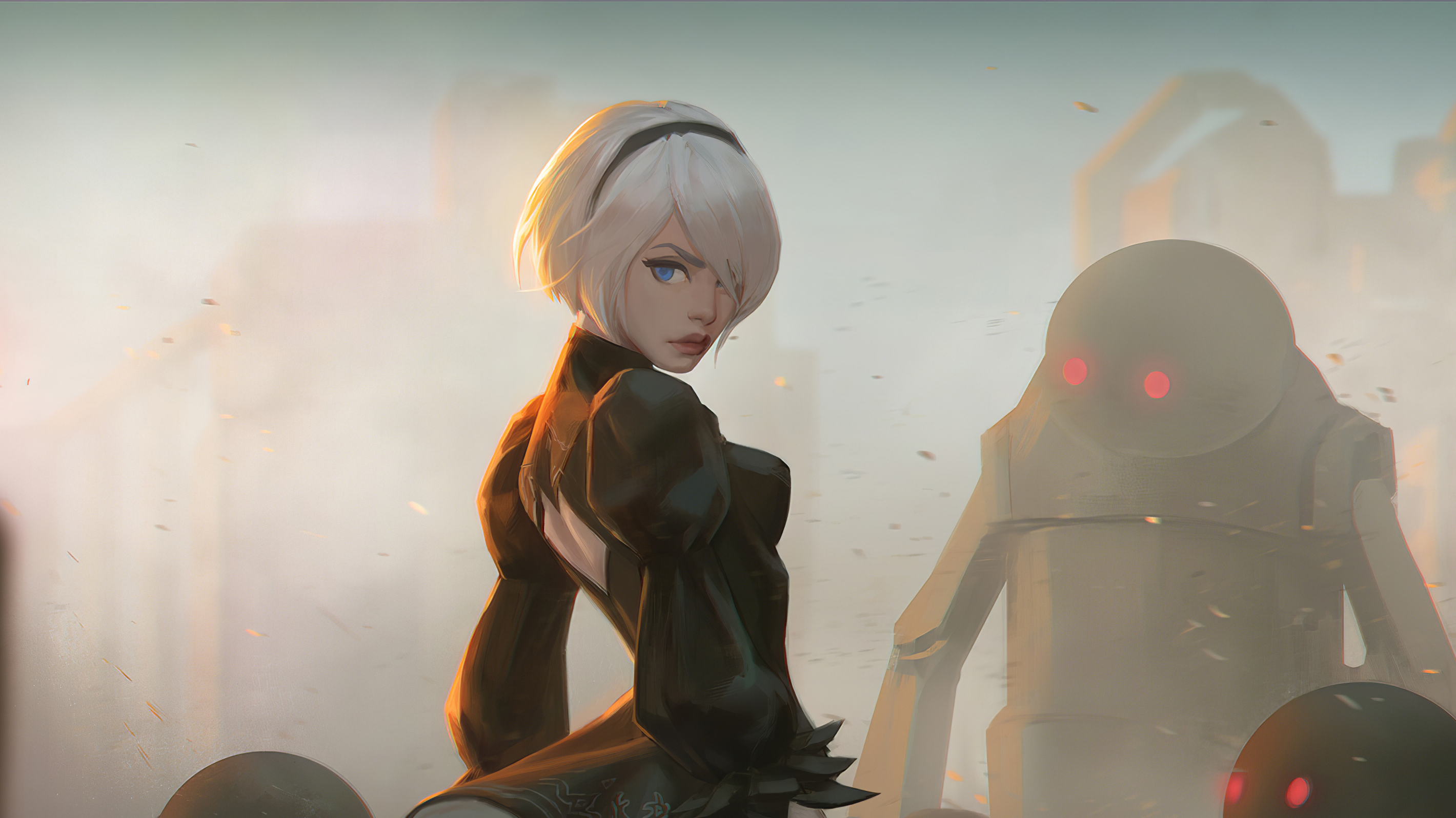 Detail Wallpaper Nier Automata 2b Fanart Nomer 36