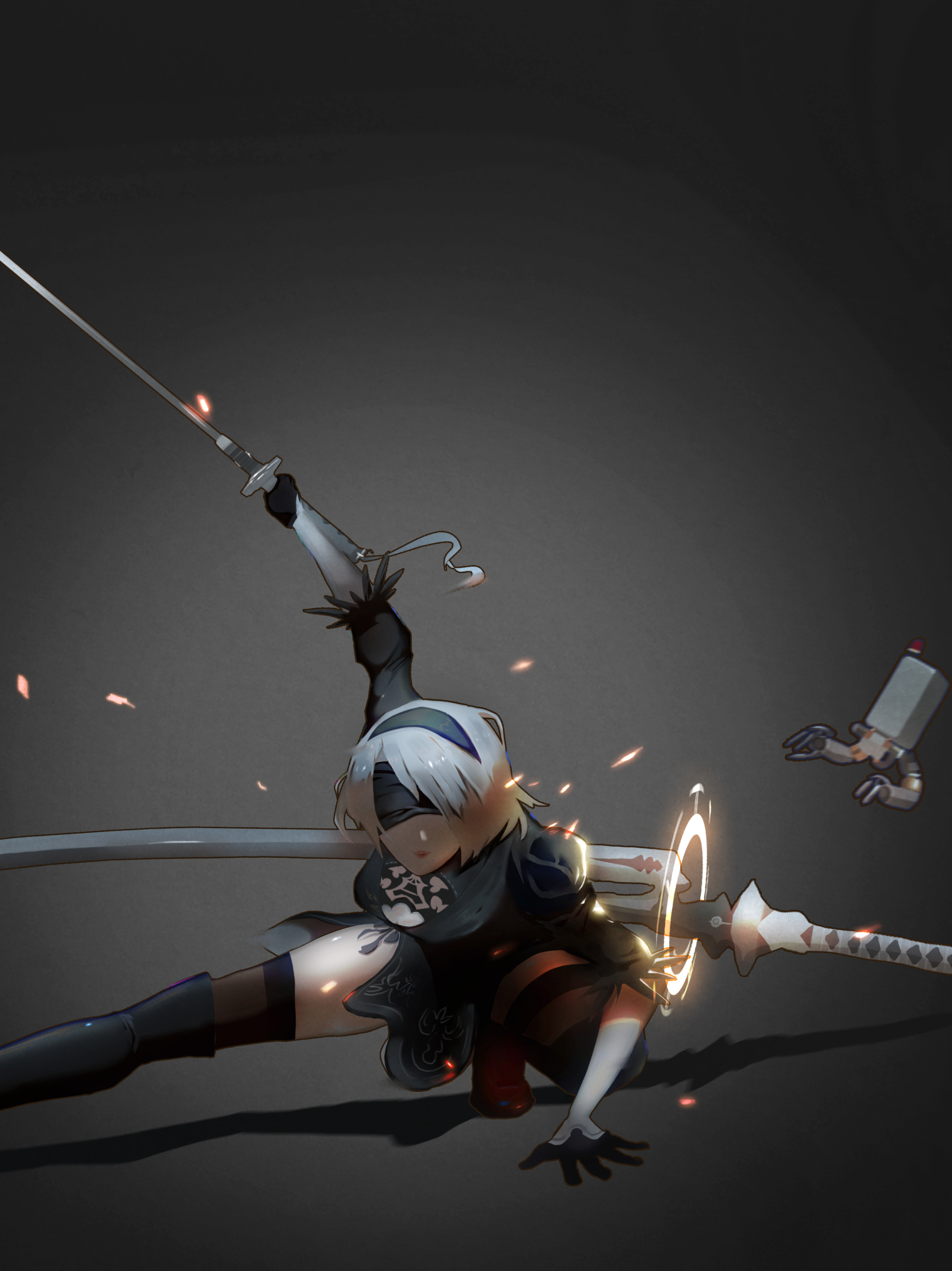 Detail Wallpaper Nier Automata 2b Fanart Nomer 44