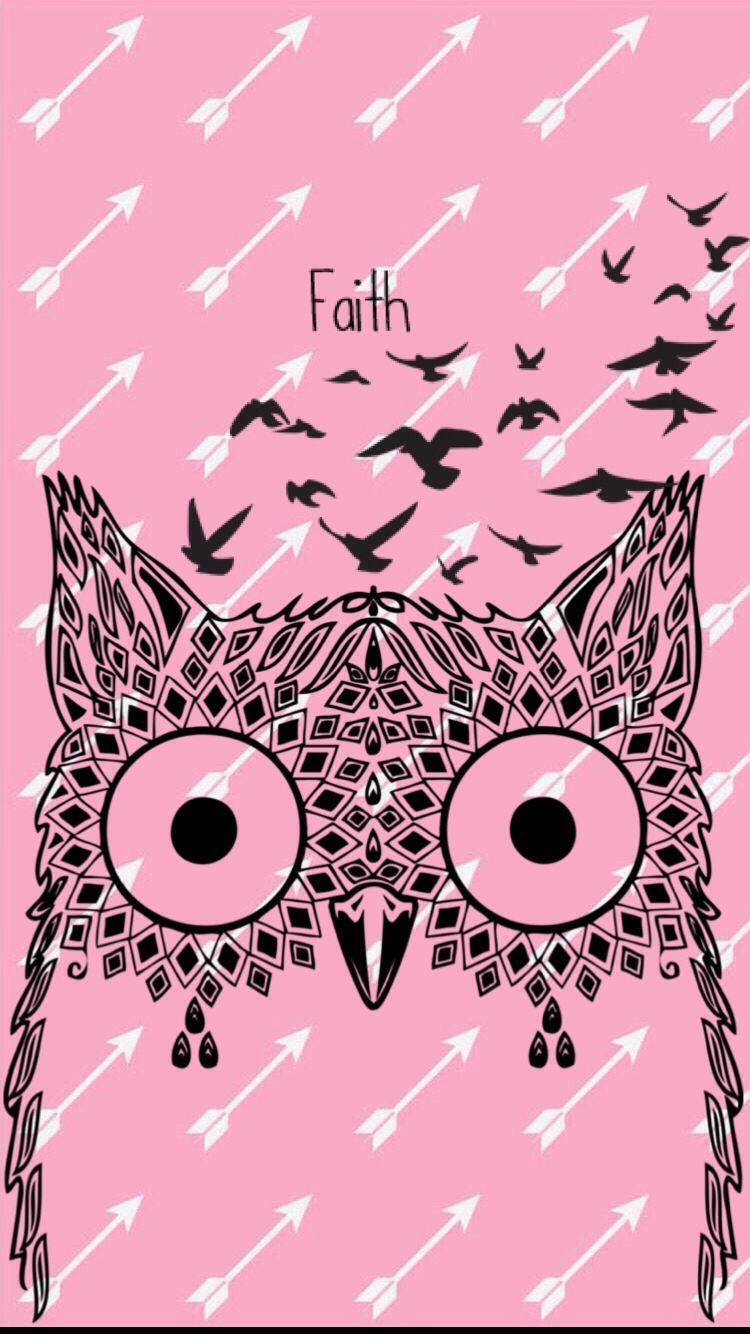 Detail Wallpaper Owl Pink Nomer 7