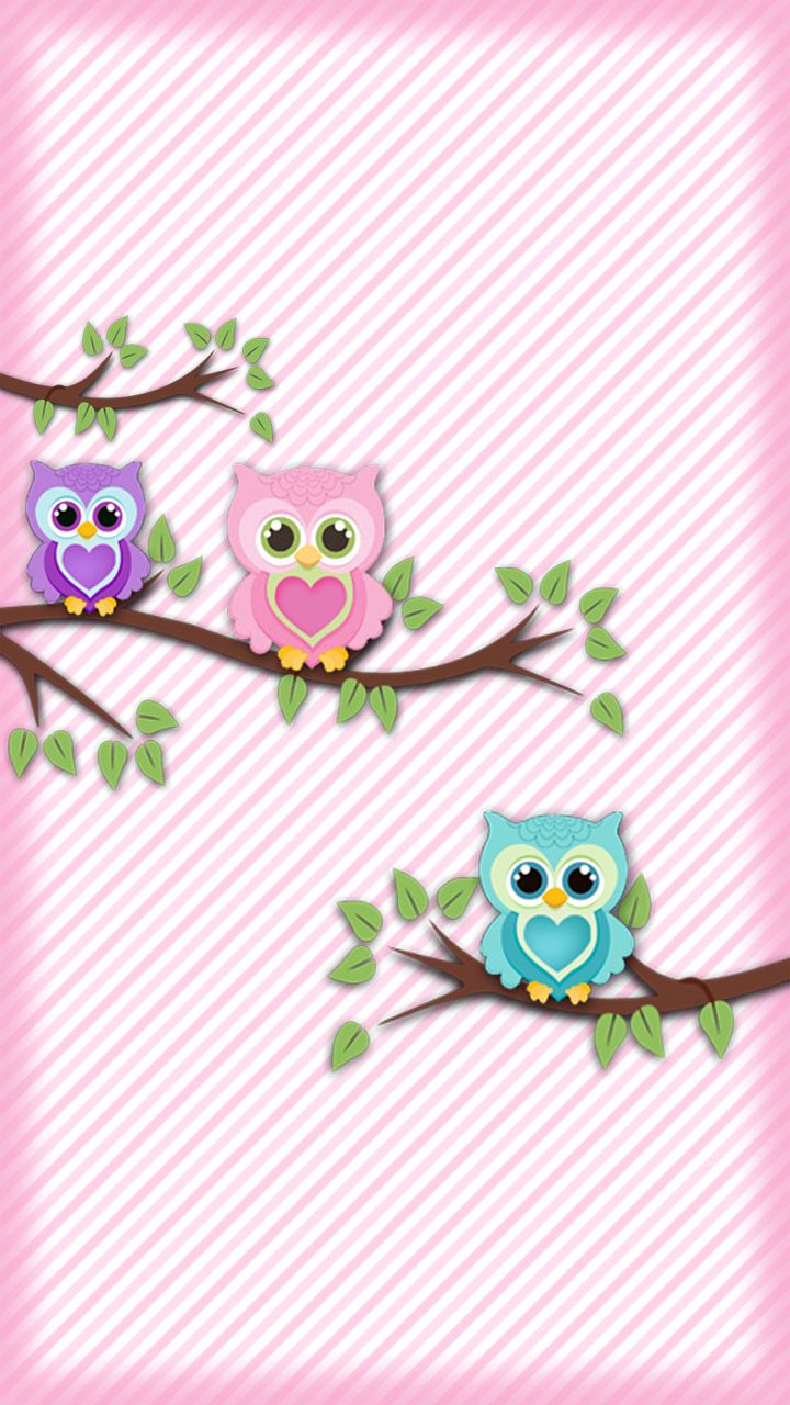 Detail Wallpaper Owl Pink Nomer 9