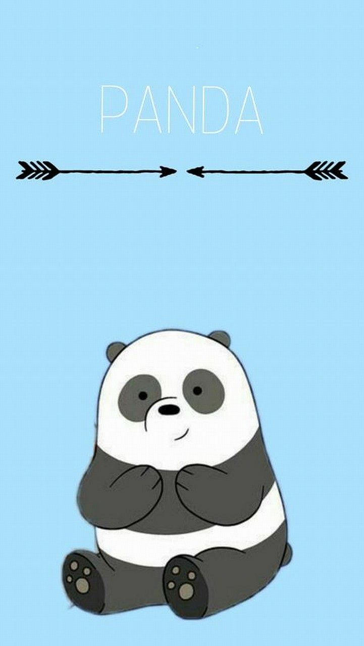 Wallpaper Panda Lucu Biru - KibrisPDR