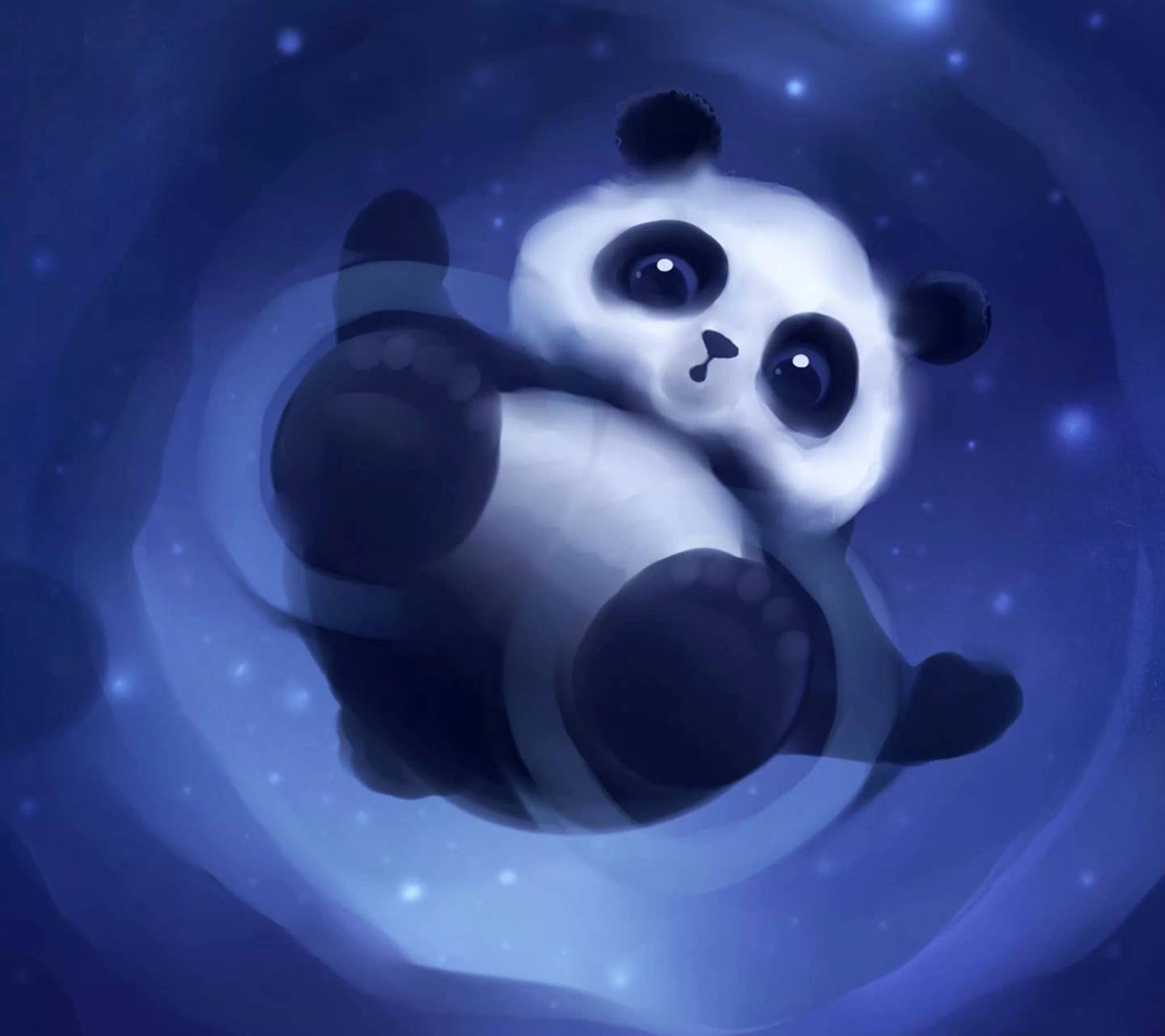 Detail Wallpaper Panda Lucu Biru Nomer 21