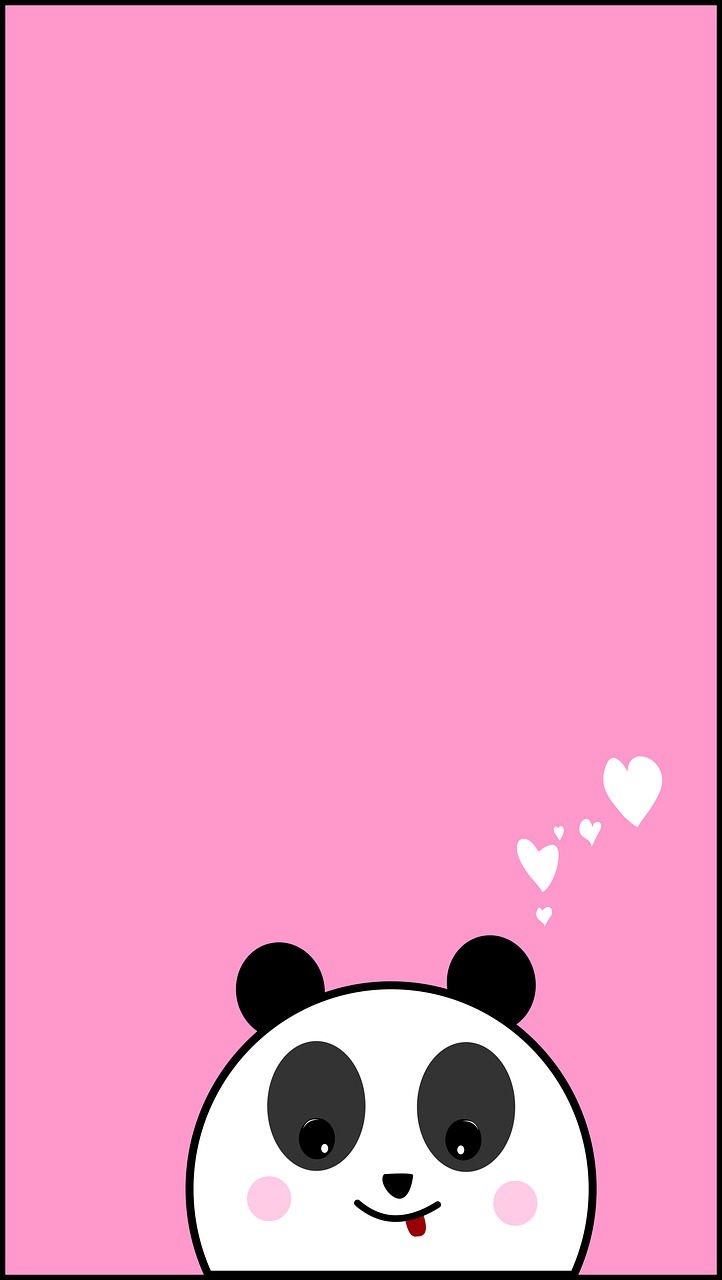 Wallpaper Panda Pink - KibrisPDR