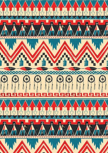 Detail Wallpaper Pattern Tribal Nomer 20